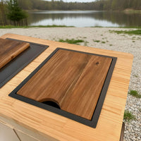 Black nanotech sink for van conversion plumbing system