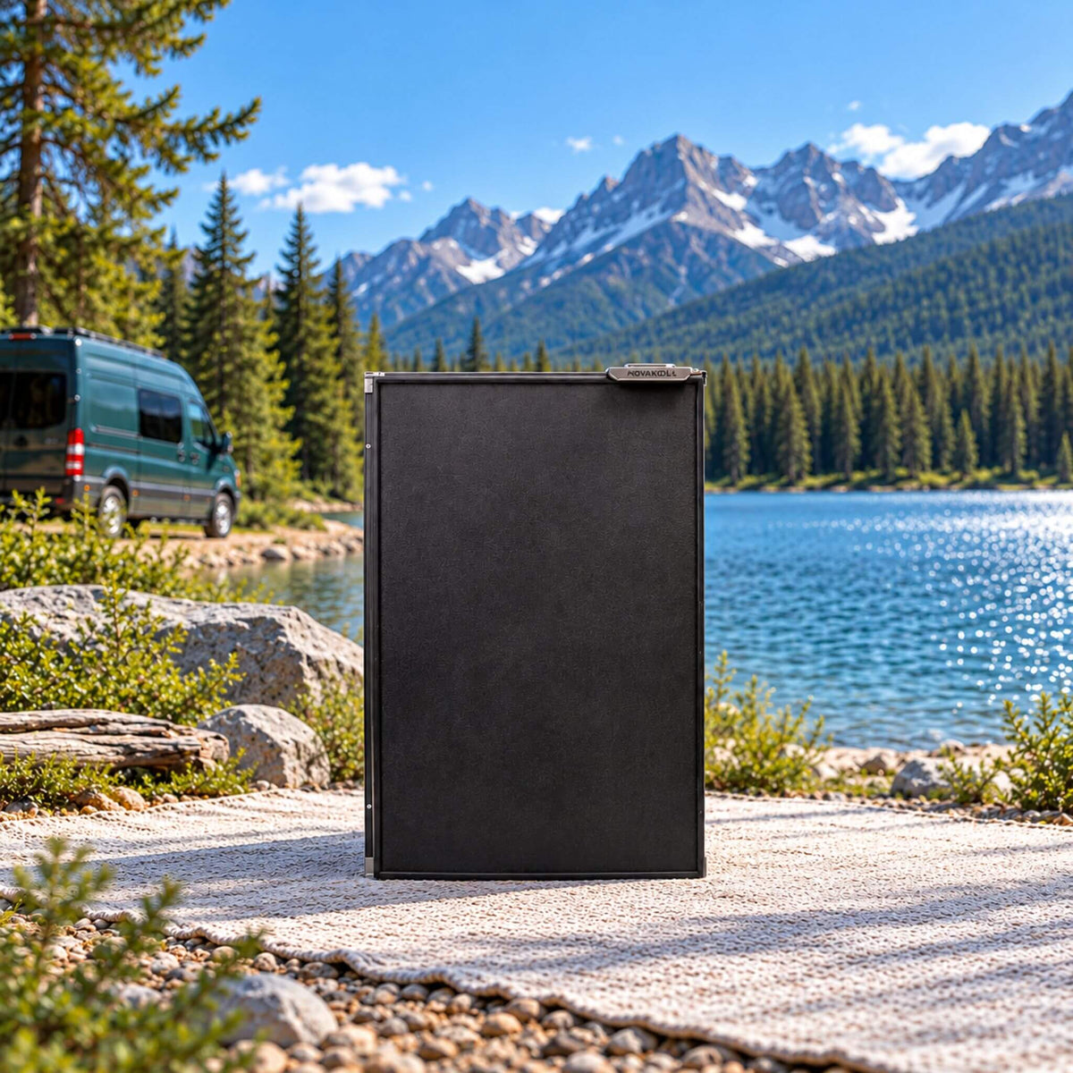 Nova Kool R3100 3.1 cu. ft. 12V refrigerator for van conversions and mobile living.