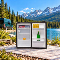 Nova Kool R3100 compact DC refrigerator for campervan conversions and vanlife adventures.