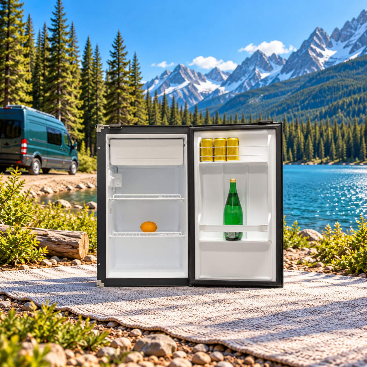 Nova Kool R3100 compact DC fridge for RV conversions and campervan builders in Ottawa.
