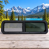 Half slider bunk window for van conversion and professional installation in Gatineau
