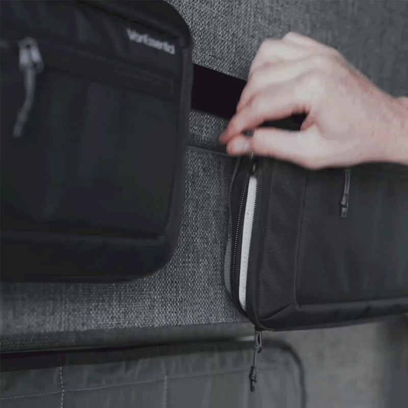 VanEssential L-Track stow bag for organizing small gear in a van.