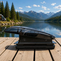 ProBreeze 14 inch roof vent fan with smoke lid and black interior for van conversions