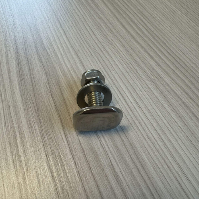 M8 T-bolt for secure mounting of Sprinter factory and aftermarket roof rails.