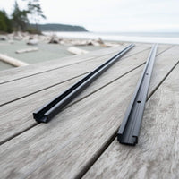 Sprinter & Dodge van roof rails with rooftop tent and gear for overlanding | Rails de toit Sprinter et Dodge avec tente de toit et équipement pour aventures vanlife et overlanding