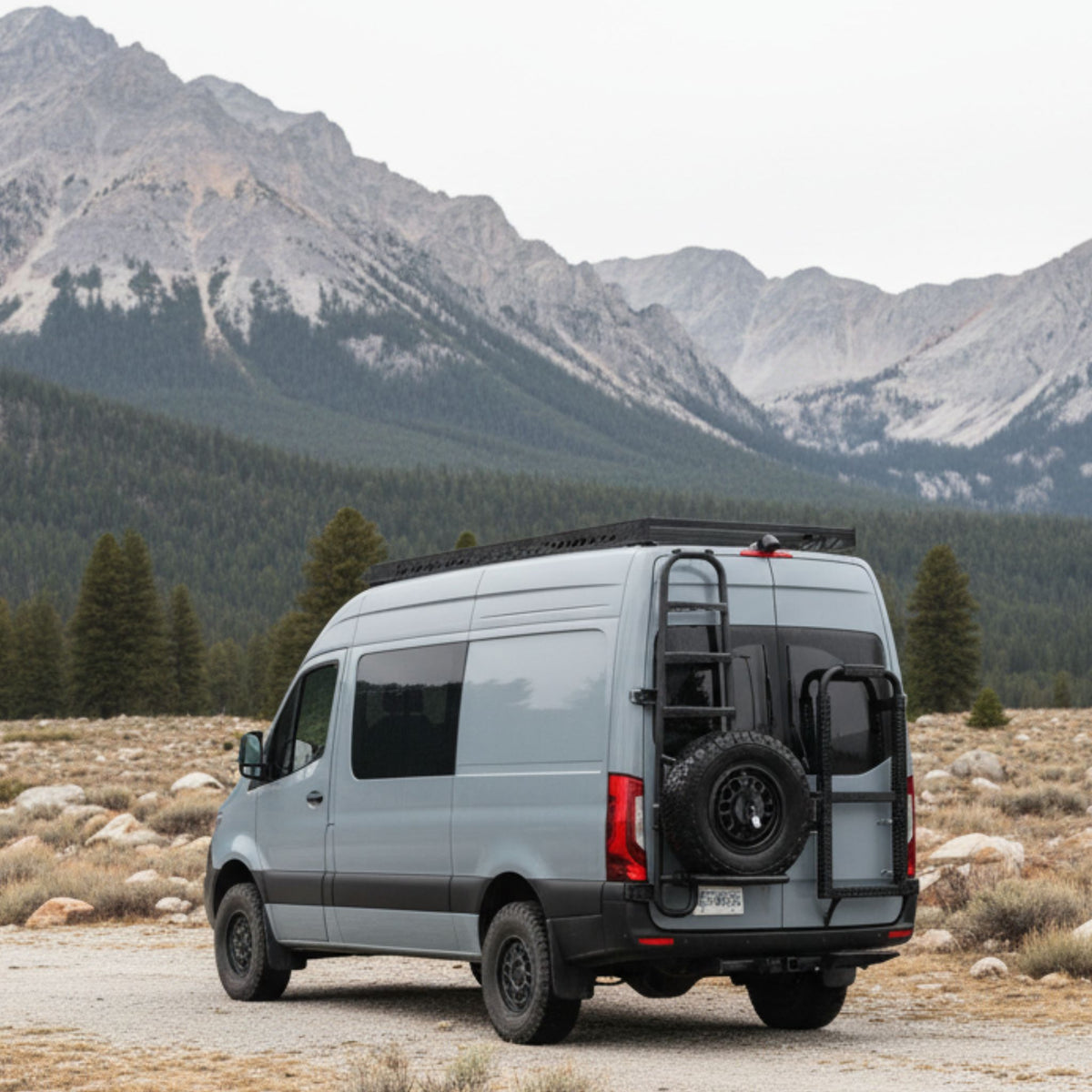 Sprinter Rear Door Racking System Sprinter Rear Passenger Door Aluminum Gear Rack, No Drill System – Lonavity