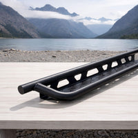 Sprinter aluminum running boards set up for everyday travel and exploration
