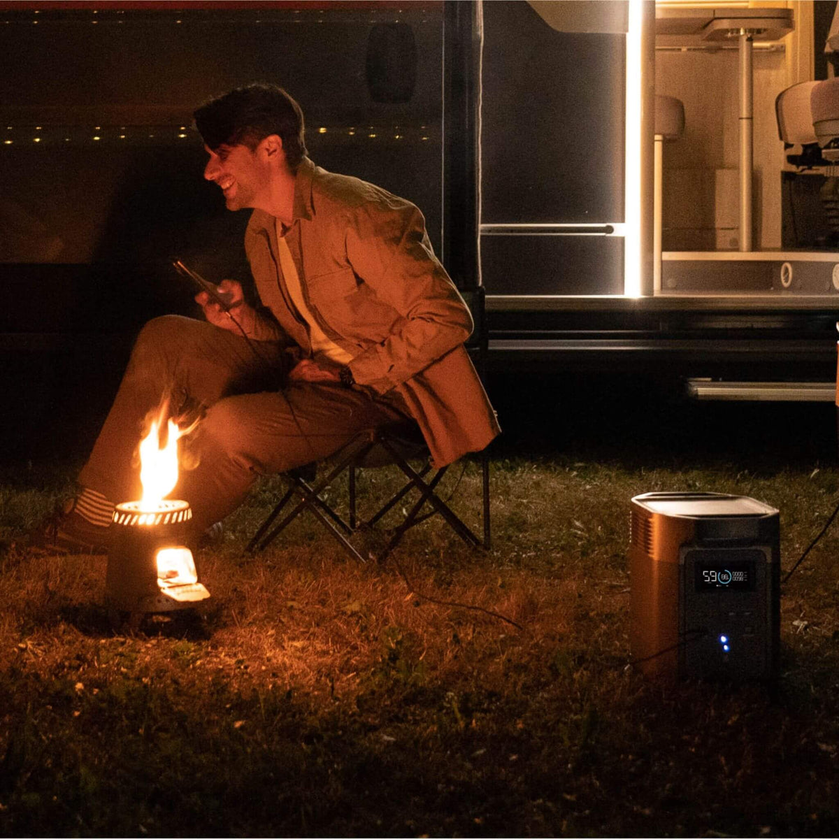 EcoFlow Delta 2 portable power station for RV off grid power