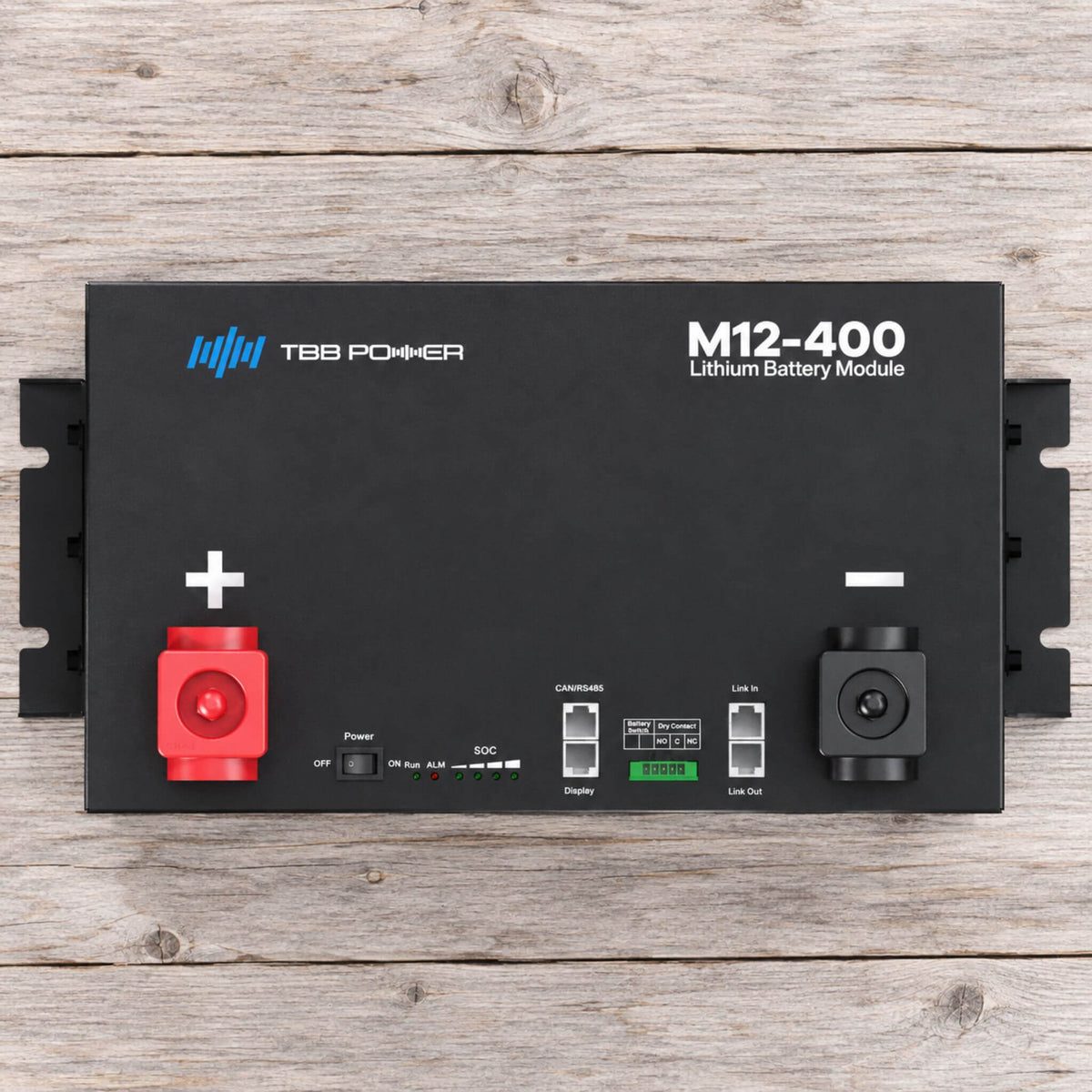TBB Power M12-400 lithium battery module for commercial vehicle upfitting and professional power systems