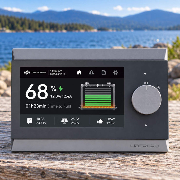 TBB Power System Monitor LIBER43 for battery monitoring and van electrical systems