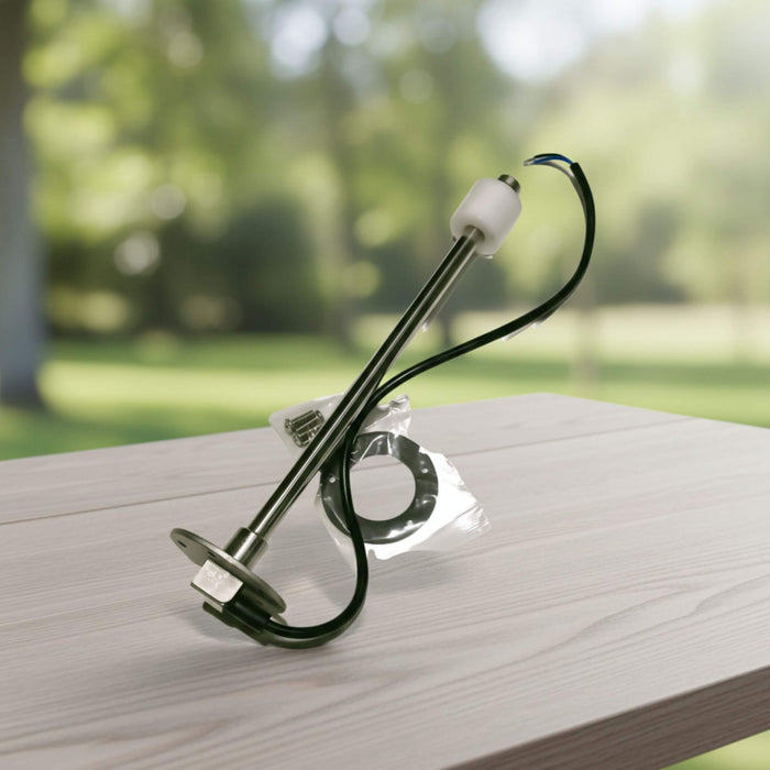 Complete sensor and gauge combo for monitoring fresh, grey, or waste water tanks.