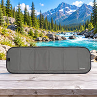 VanEssential insulated window cover for RV and recreational vehicle conversions.