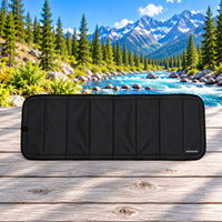 VanEssential black insulated bunk window cover for campervan conversions.