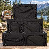 VanEssential upper storage cabinets in 24, 36 and 48-inch sizes for modular van storage.