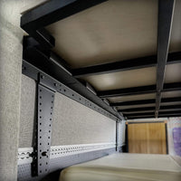 space saving vanlife panel bed sleeping platform for camper van