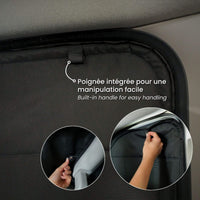 Canadian-made custom foam mattress designed for campervan, RV and skoolie bed platforms.