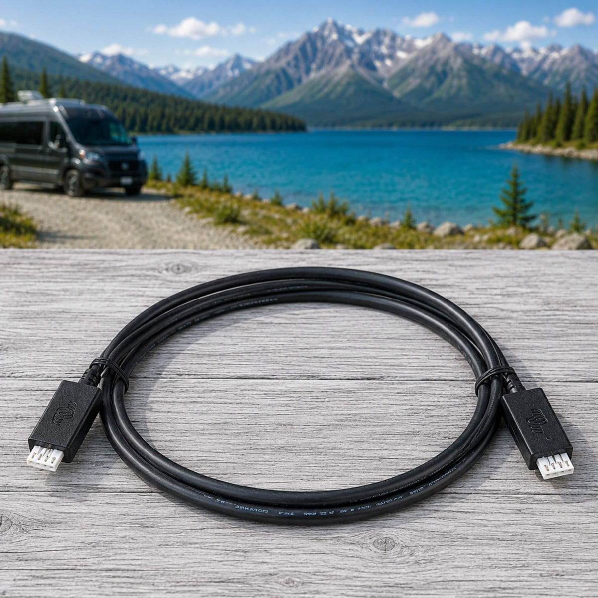 Victron Energy VE.Direct Cable 0.9m enabling reliable communication between charge controllers, battery monitors, inverters, and monitoring devices in solar power systems.