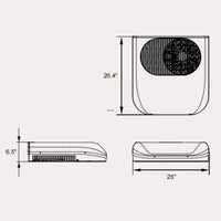 VELIT 2000R Mini rooftop AC unit for van and RV conversions