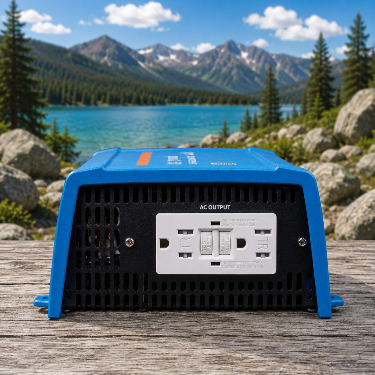 Victron Energy 12/500 120V VE.Direct NEMA GFCI Phoenix Inverter with NEMA GFCI AC output for vanlife and off-grid power systems