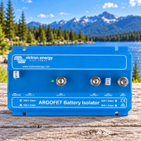 Victron Argofet 100A two-battery isolator for campervan and van conversion battery charging