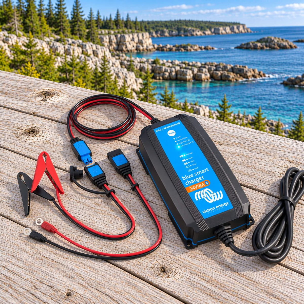 Victron Energy Blue Smart Charger 24V 8A smart battery charging for campervan electrical systems