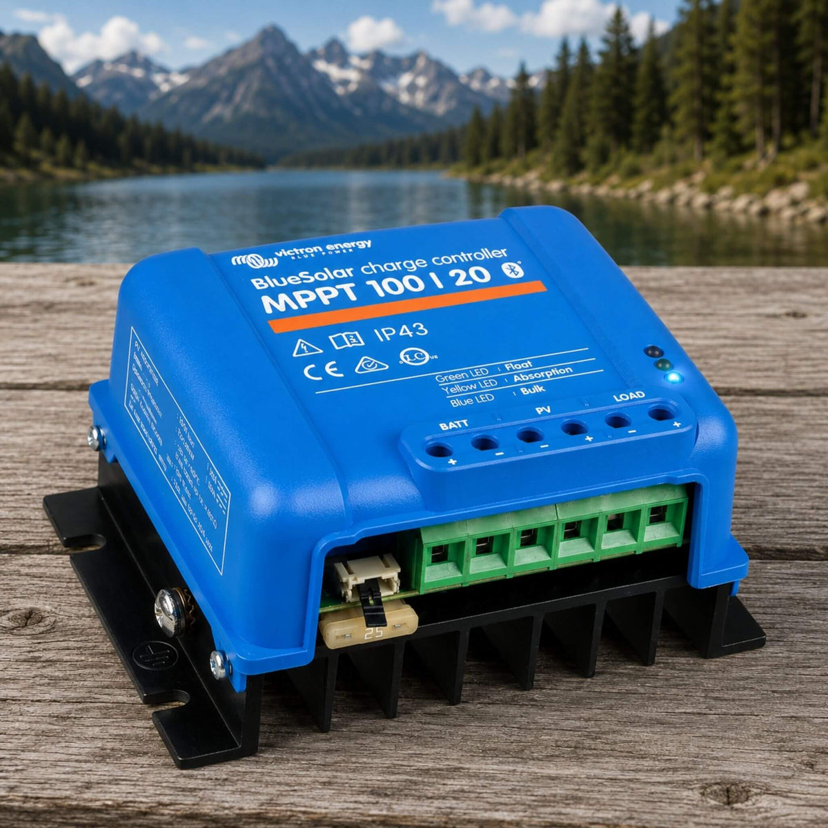 Victron BlueSolar MPPT 100/20 solar charge controller for solar energy systems and electrical power applications
