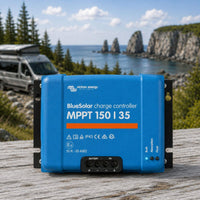 Victron Energy BlueSolar MPPT 100/50 solar charge controller for campervan and RV battery charging
