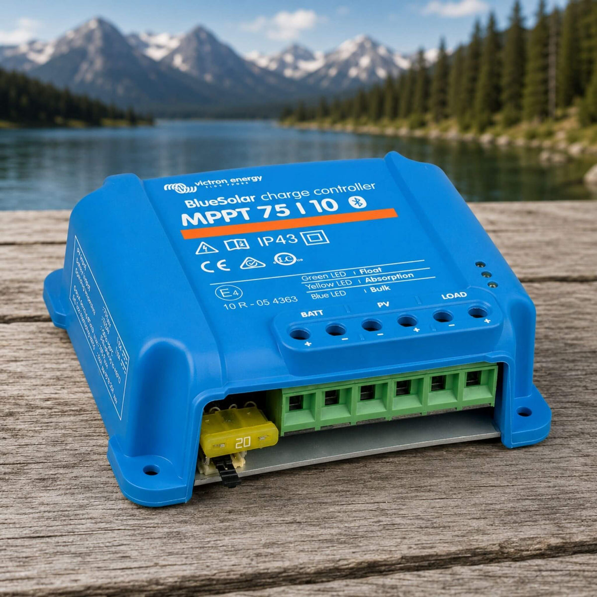 Victron BlueSolar MPPT 75/10 solar charge controller for solar energy and van electrical systems