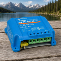 Victron BlueSolar MPPT 75/10 solar charge controller for solar energy and van electrical systems