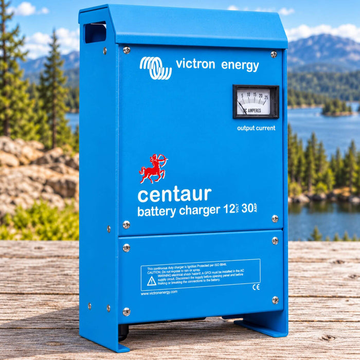 Victron Energy Centaur 12V 30A battery charger for van conversion and mobile electrical systems