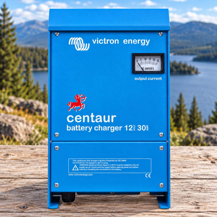 Victron Centaur 12V 30A battery charger for RV, campervan and off-grid battery systems