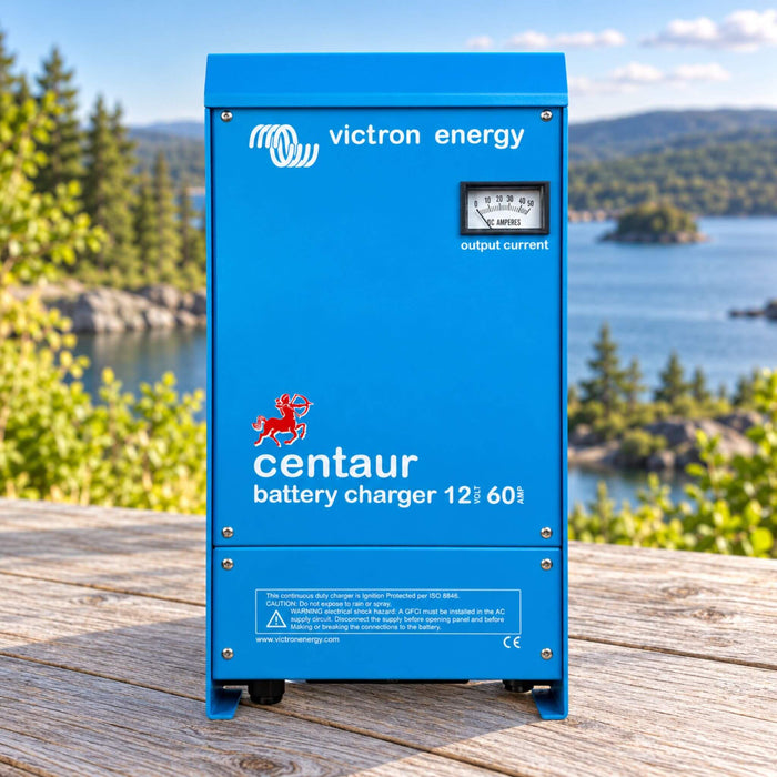 Victron Centaur 12V 60A battery charger for van conversion and campervan electrical systems