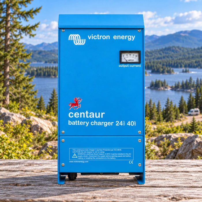 Victron Energy Centaur 24V 40A battery charger for van conversion and mobile electrical systems