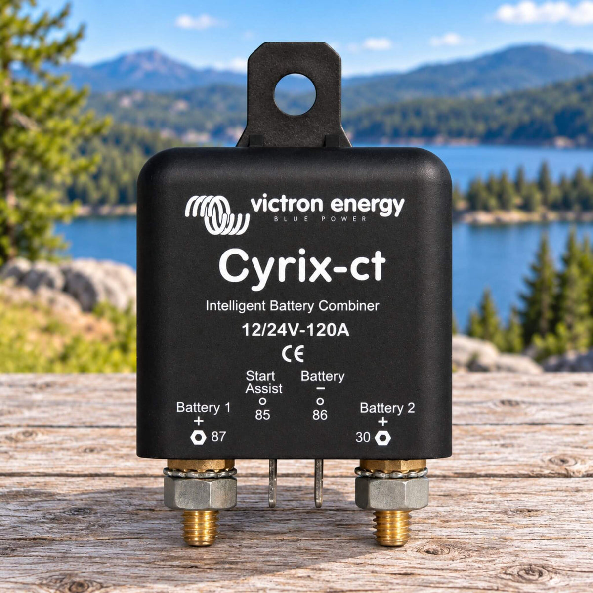 Victron Energy Cyrix-ct 12/24V 120A intelligent battery combiner for van, RV and vehicle electrical systems