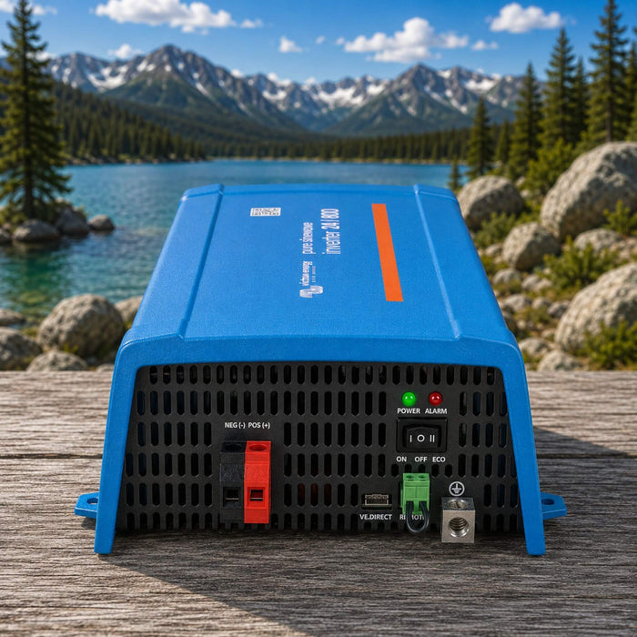 Victron Energy 24/800 Phoenix Inverter with DC connections, VE.Direct and remote connection for vanlife and off-grid power systems