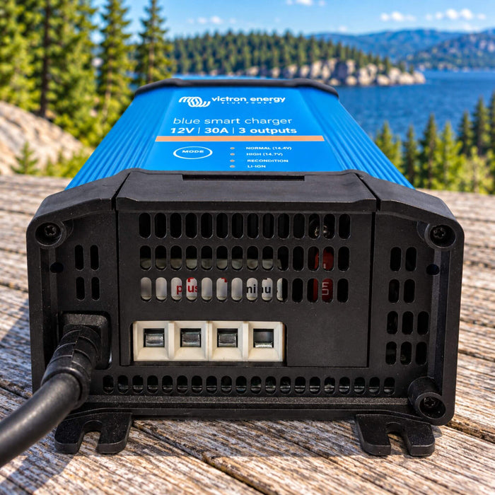 Victron Energy Blue Smart Charger 12V 30A Chargeur de batterie à 3 sorties pour systèmes électriques de fourgonnettes