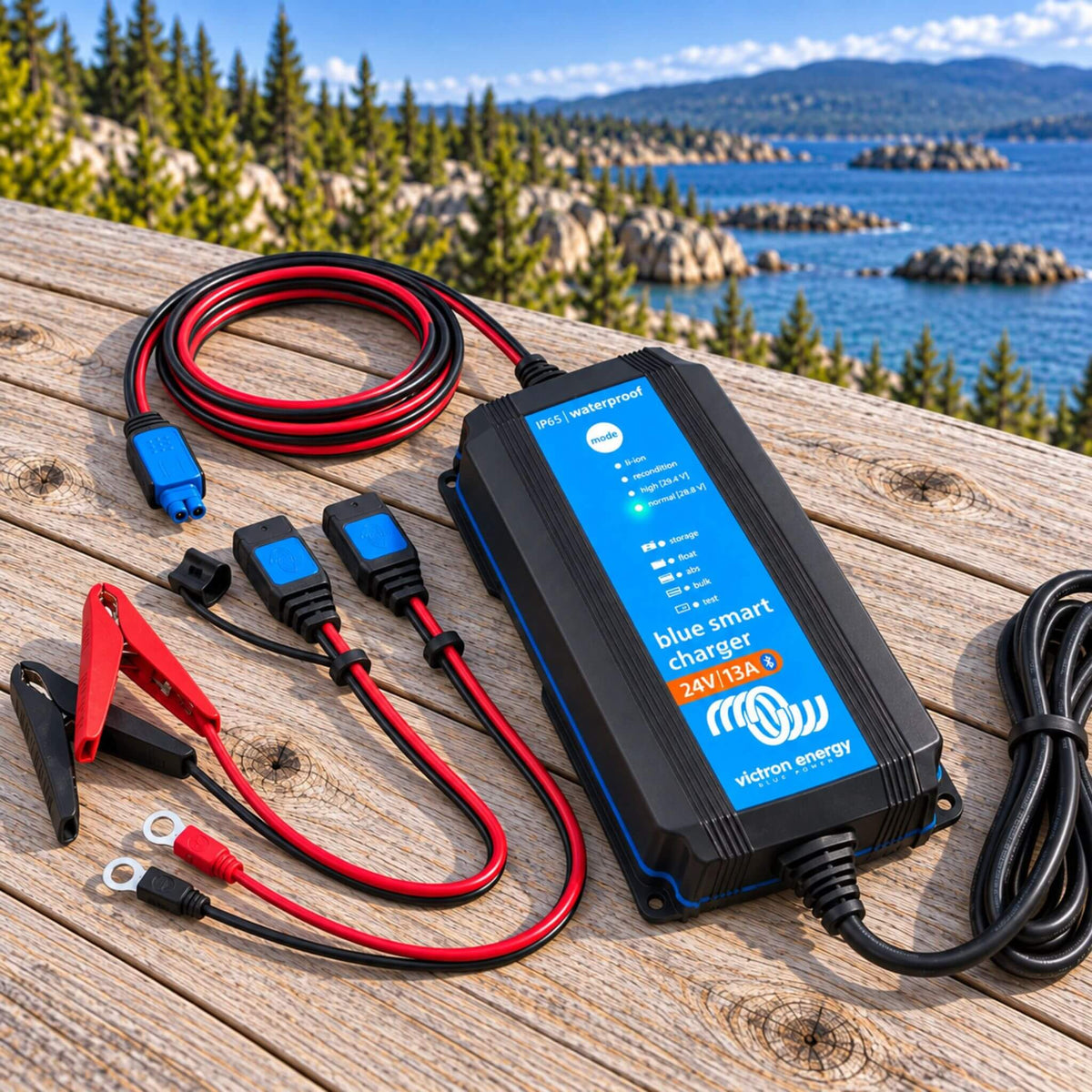 Chargeur de batterie Victron Energy Blue Smart 24V 13A pour systèmes électriques