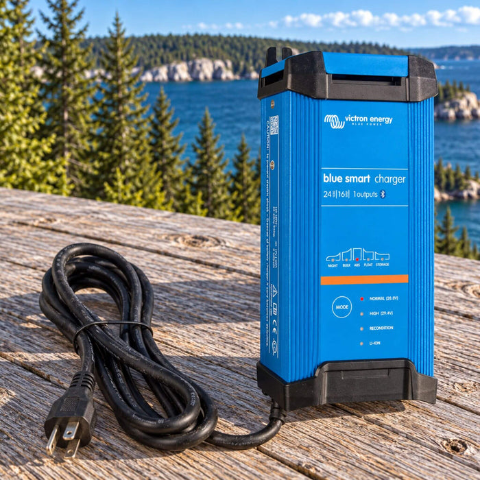 Victron Energy Blue Smart Charger 24 V 16 A 1 sortie chargeur de batterie pour systèmes électriques de fourgonnettes