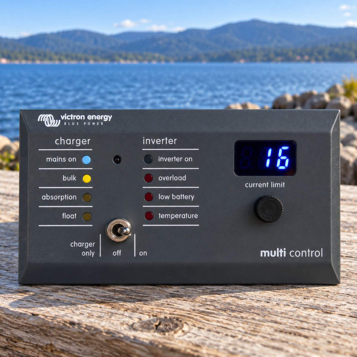Victron Energy Digital Multi Control 200/200A remote control for inverter chargers and van electrical systems