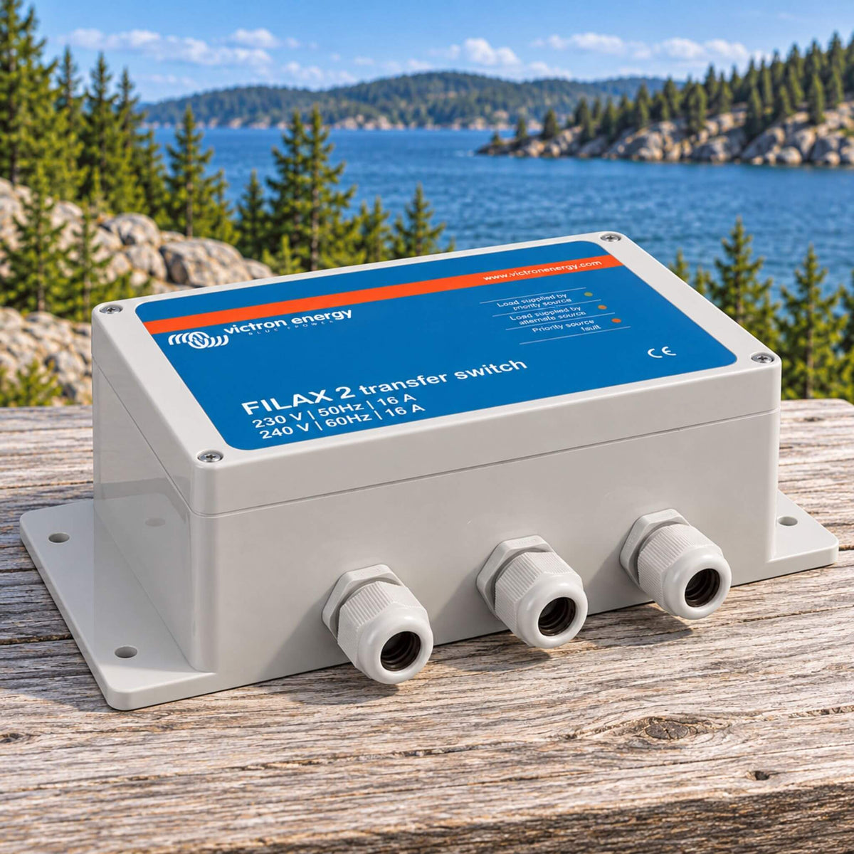 Victron Energy Filax 2 120V 60Hz transfer switch for motorhome and mobile power applications