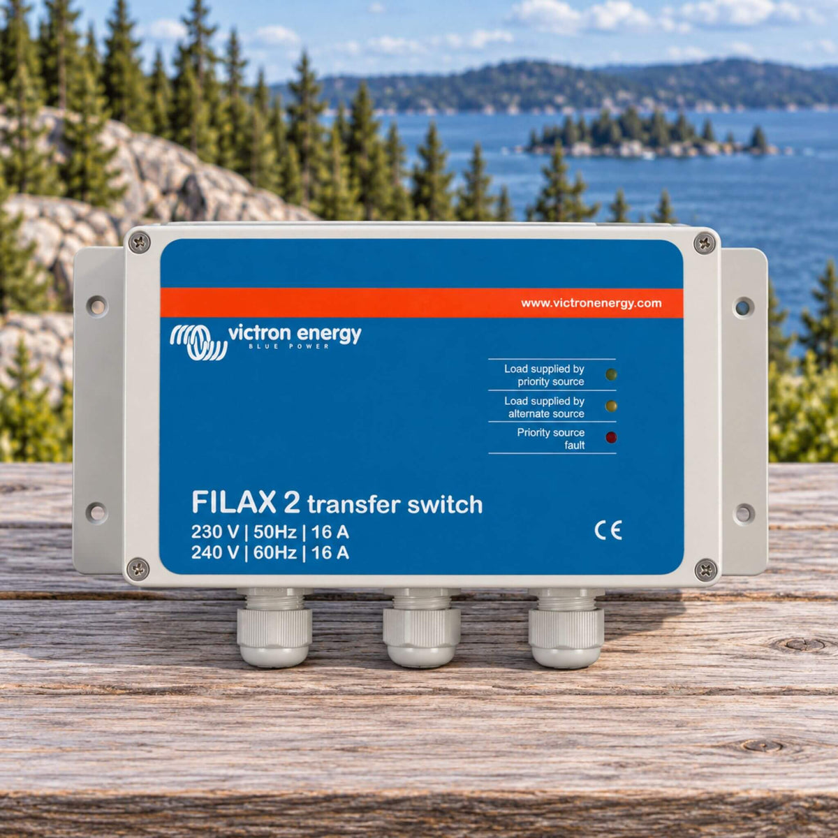 Victron Energy Filax 2 120V 60Hz ultra fast transfer switch for RV electrical systems