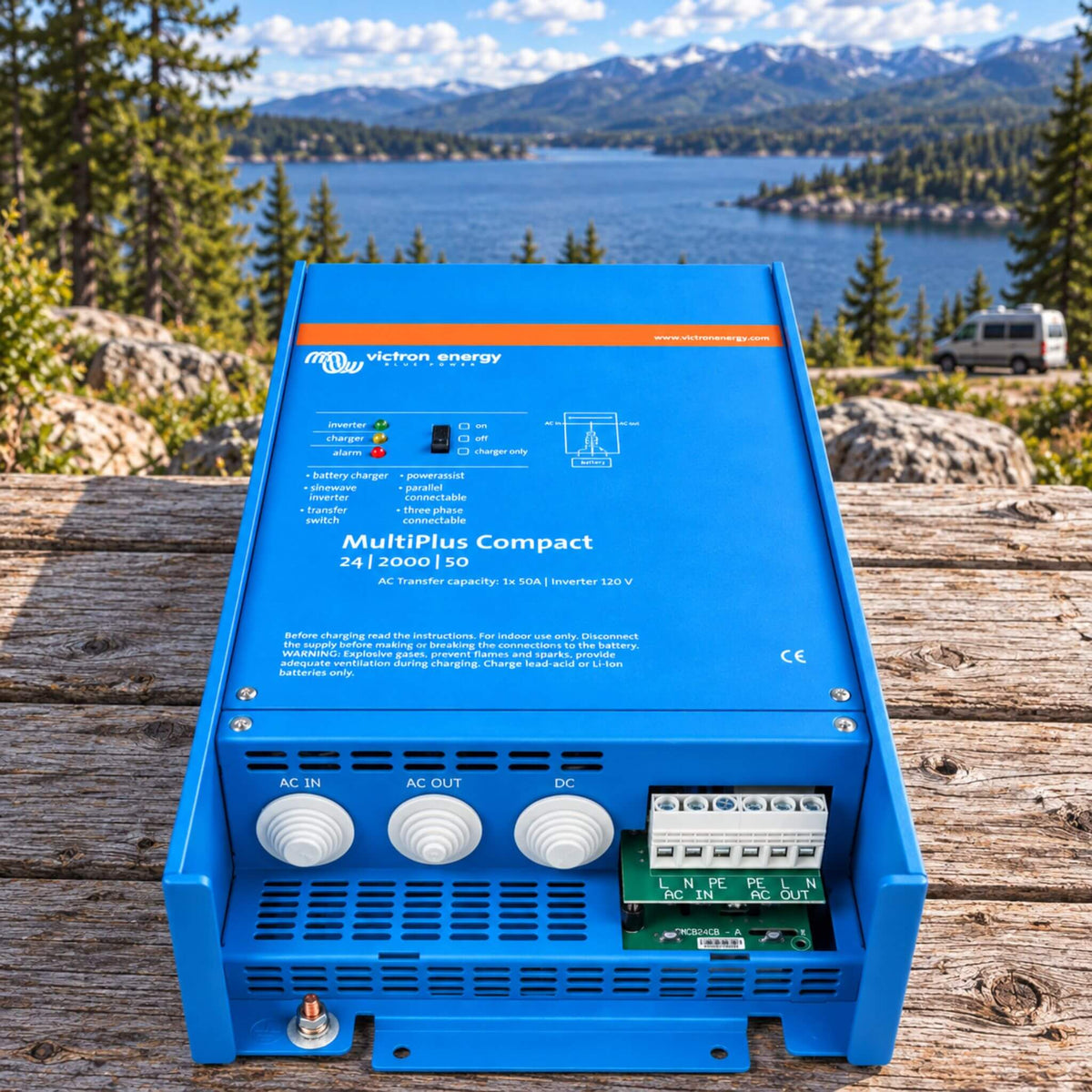 Victron Energy MultiPlus Compact 24/2000/50 inverter charger for mobile electrical systems and energy autonomy