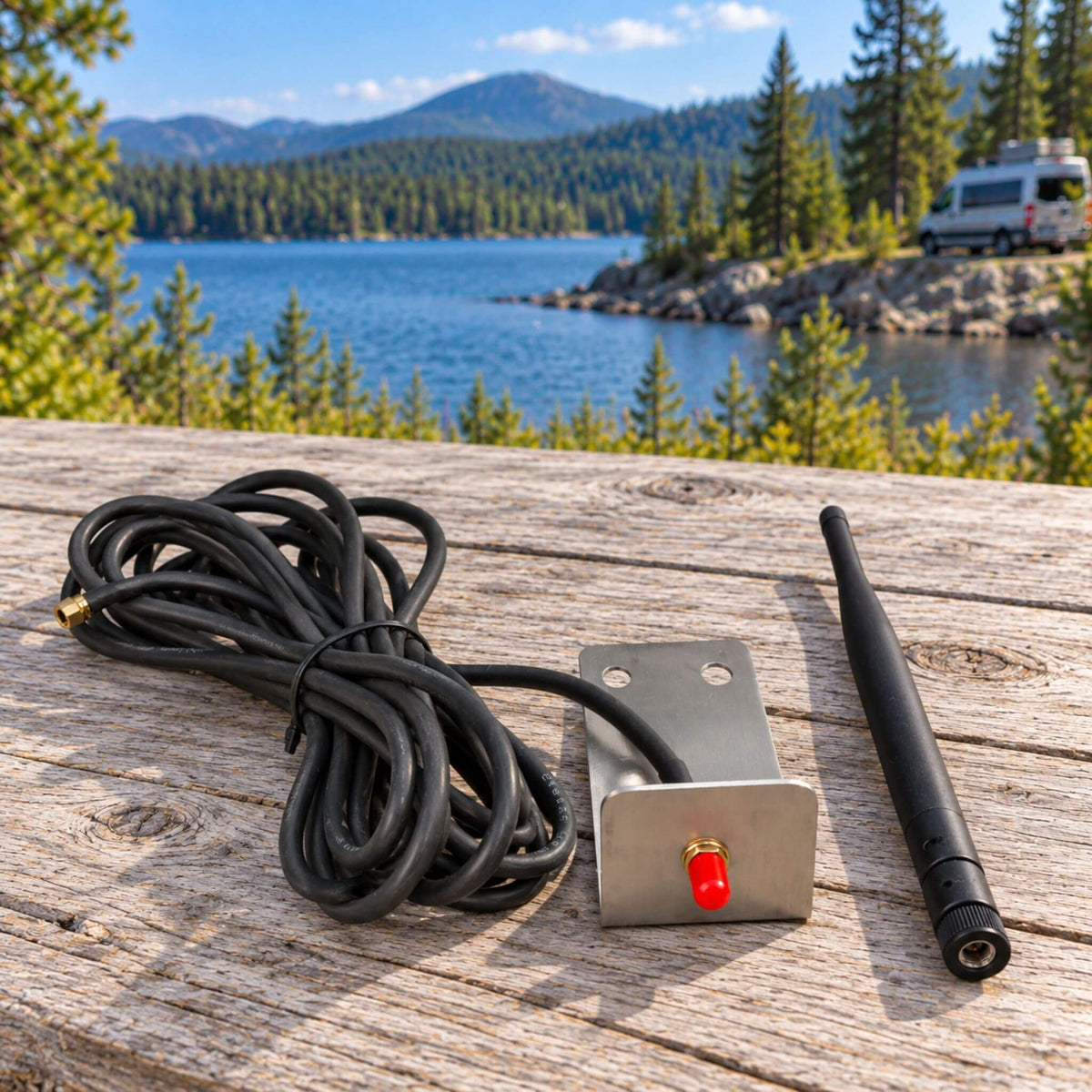 Victron Energy LTE-M antenna designed for reliable outdoor communication with Victron monitoring systems