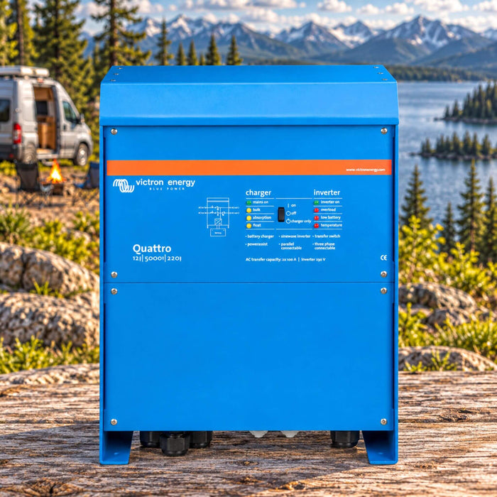 Victron Energy Quattro 12/5000/220 inverter charger for mobile and off-grid power