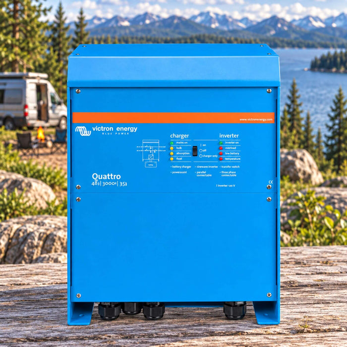 Victron Energy Quattro 48/3000/35 inverter charger for off-grid power systems