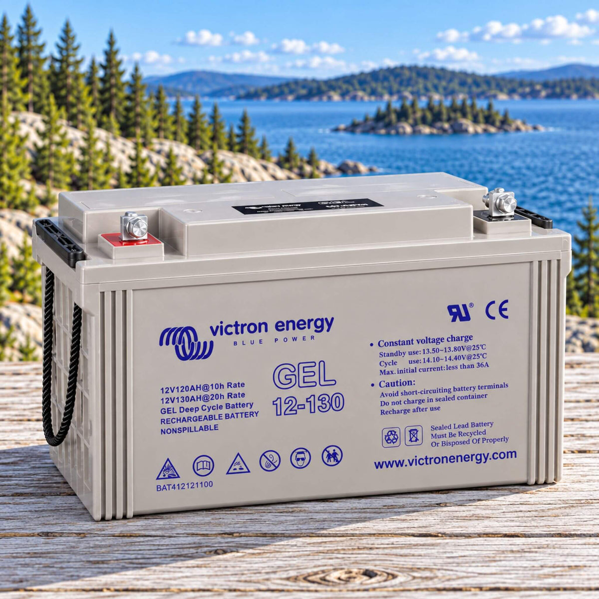 Batterie Victron GEL Deep Cycle 12 V 130 Ah pour la conversion de van et les systèmes d'alimentation mobile