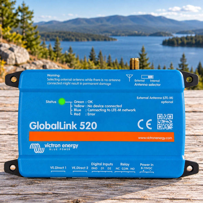 Victron GlobalLink 520 remote monitoring device for van conversion energy systems