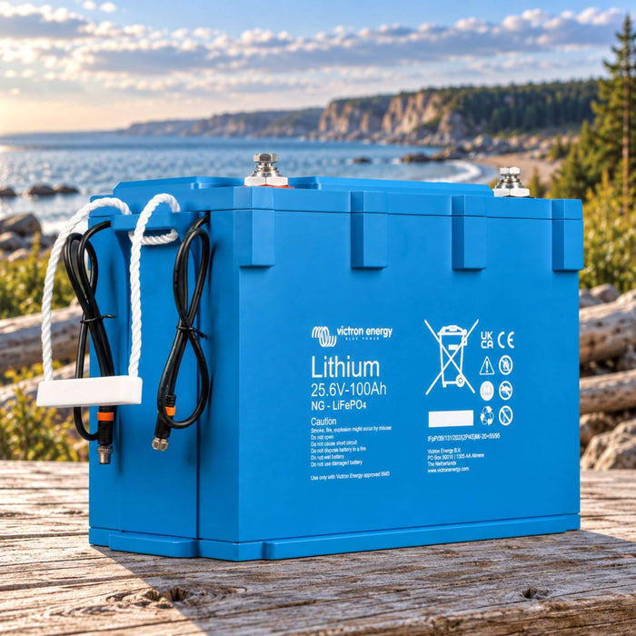 Victron Lithium NG 25.6V 100Ah battery for energy storage and van electrical systems