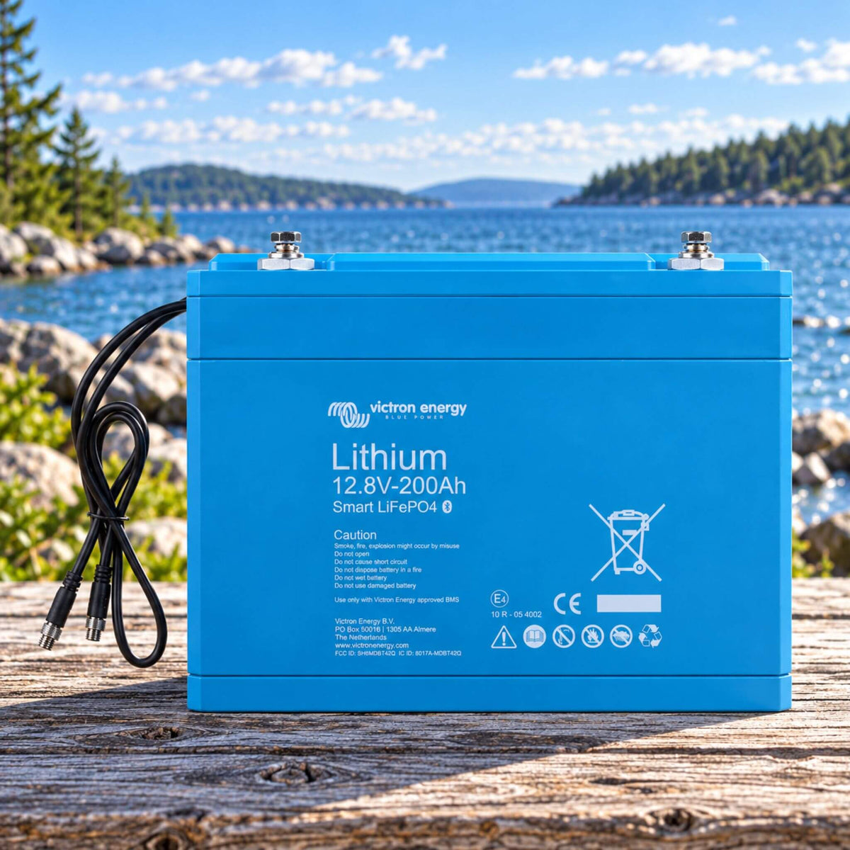 Victron Lithium Smart 12.8V 200Ah battery for auxiliary power and energy systems