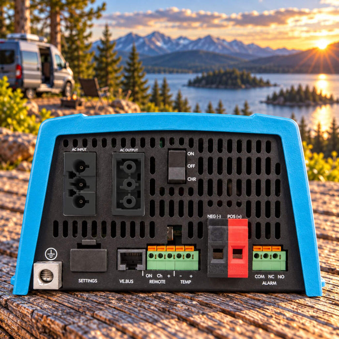 Victron Energy MultiPlus 12/500/20 inverter charger for van electrical systems and auxiliary power